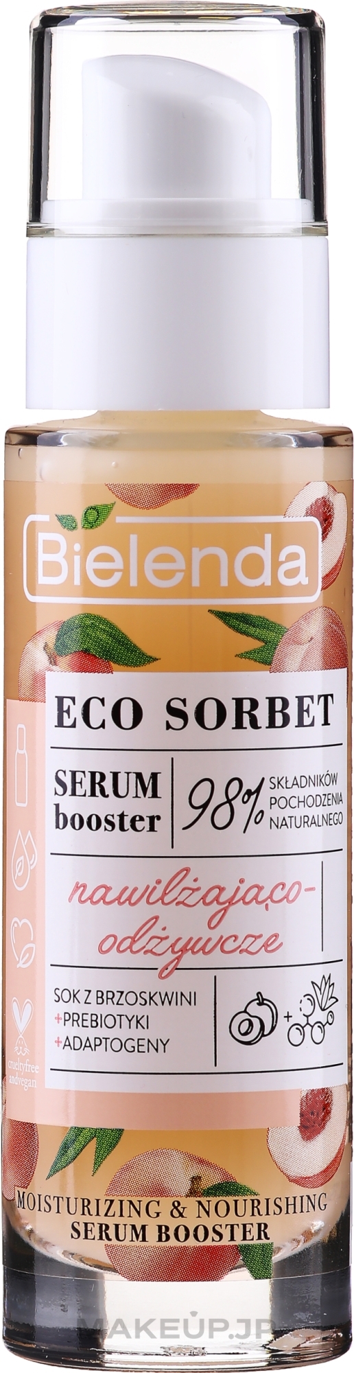 Moisturizing & Nourishing Face Serum - Bielenda Eco Sorbet Moisturizing & Nourishing Serum Booster — photo 30 ml