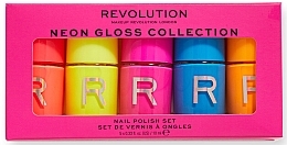 Fragrances, Perfumes, Cosmetics Set - Makeup Revolution Neon Gloss Polish Set (nail/5x10ml)