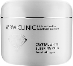 Fragrances, Perfumes, Cosmetics Brightening Night Face Mask - 3W Clinic Crystal White Sleeping Pack