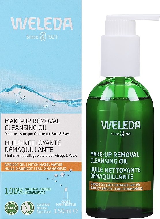 Hydrophilic Makeup Remover Oil with Organic Witch Hazel for Dry & Sensitive Skin - Weleda Make-Up Removal Cleansing Oil — photo N1