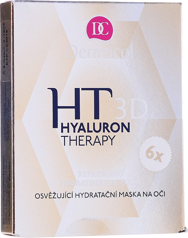 Eye Mask - Dermacol Hyaluron Therapy 3D Refreshing Eye Mask — photo N1