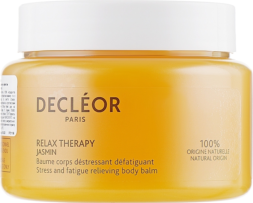 Jasmin Stress & Fatigue Relieving Body Balm - Decleor Relax Therapy Jasmin Stress And Fatigue Relieving Body Balm — photo N1