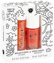 Nailmatic Kids Set Tropical (lip/gloss/6,5ml + nail/polish/8ml) - Set — photo N1