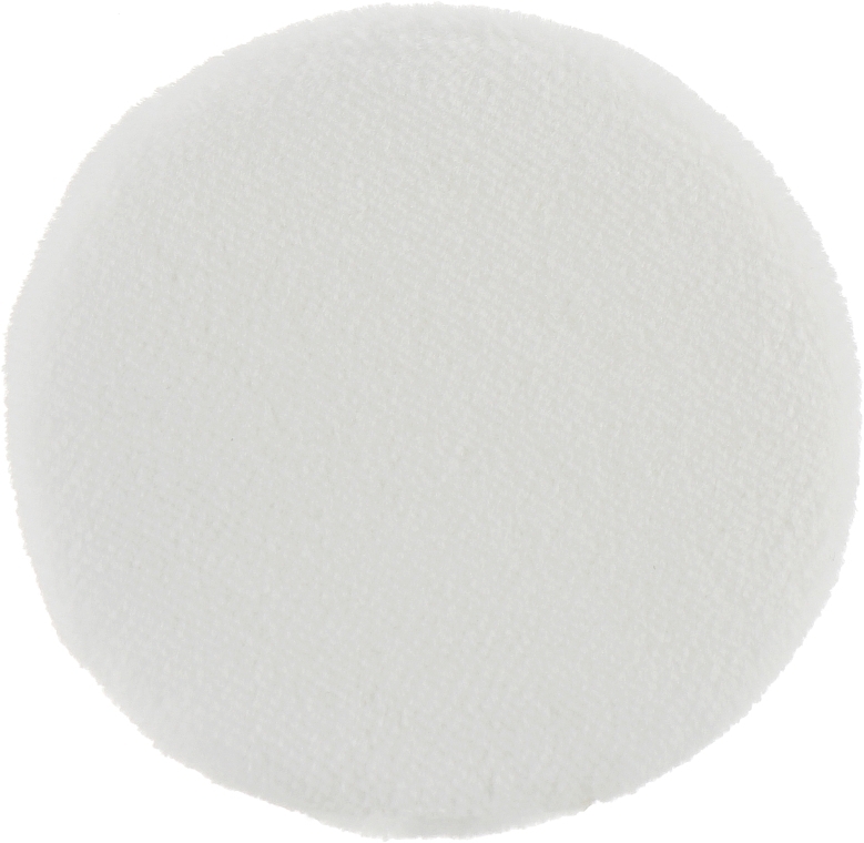 Round Powder Puff "Dark Blue", white #976 - Dark Blue Cosmetics — photo N1