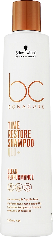 Shampoo - Schwarzkopf Professional Bonacure Time Restore Shampoo Q10+ — photo N2