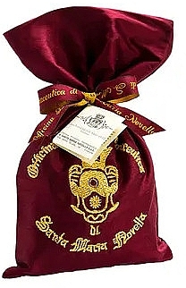 Santa Maria Novella Pot Pourri Embroidered Silk Bag Maroon - Aroma Bag — photo N1