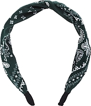 Fragrances, Perfumes, Cosmetics Hair Hoop, FA-5619, green with pattern - Donegal