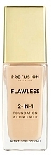 2in1 Foundation & Concealer - Profusion Flawless 2 In 1 Fundation & Concealer — photo N1