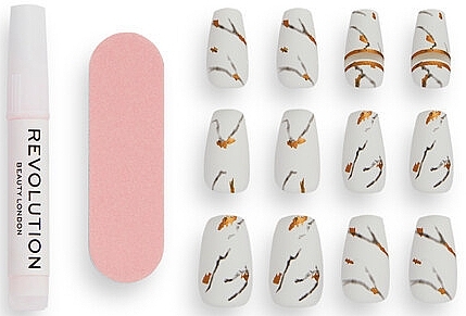 False Nails Set - Makeup Revolution Flawless False Nails Decadent — photo N14