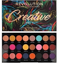 Eyeshadow Palette, 24 Shades - Makeup Revolution Creative Vol 1 Eyeshadow Palette — photo N1