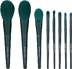 Fragrances, Perfumes, Cosmetics Makeup Brush Set - Eigshow Beauty Jade Green Brush Kit With Box