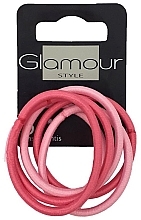 No Metal Elastic Hair Bands, pink - Glamour — photo N1