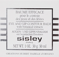 Eye and Lip Balm - Sisley Baume Efficace Botanical Eye and Lip Contour Balm — photo N3
