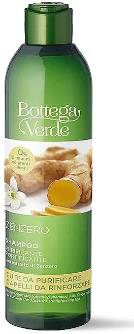 Strengthening & Purifying Shampoo with Ginger - Bottega Verde Zenzero Strengthening And Purifying Shampoo  — photo N1