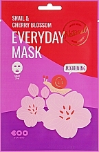 Snail Mucin & Cherry Blossom Mask - Dearboo Everyday Mask Snail & Cherry Blossom — photo N1