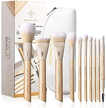 Fragrances, Perfumes, Cosmetics Makeup Brush Set, 10 pcs - Eigshow Beauty Origin Burlywood