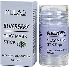 Fragrances, Perfumes, Cosmetics Blueberry Facial Mask Stick - Melao Blueberry Clay Mask Stick