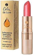 Lipstick - Celia De Luxe Luxury Lipstick With Argan Oil Long-Lasting Colour Moisturizing — photo N1