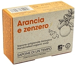 Fragrances, Perfumes, Cosmetics Orange & Ginger Organic Soap - Sapone Di Un Tempo Organic Soap Orange And Ginger