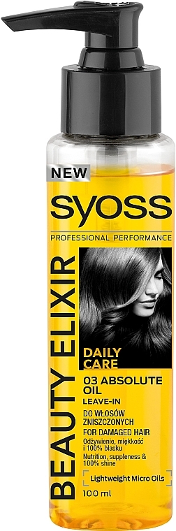 Micro-Oils Elixir for Damaged and Dry Hair - Syoss Beauty Elixir — photo N2