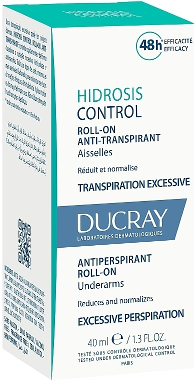 Antiperspirant - Ducray Hidrosis Control Roll-On Anti-Transpirant — photo N3