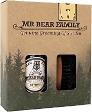 Fragrances, Perfumes, Cosmetics Set - Mr Bear Family Beard Citrus Kit (fluid/60 ml + brush/1 pcs)