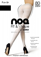 Push-Up Microfiber Tights, 80 Den, nero - Knittex — photo N1