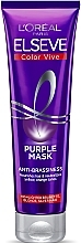 Fragrances, Perfumes, Cosmetics Toning Mask for Bleached, Highlighted & Silver Hair - L’Oréal Paris Elseve Purple