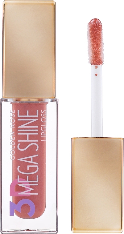 Lip Gloss - Golden Rose 3D Mega Shine Lip Gloss — photo N4