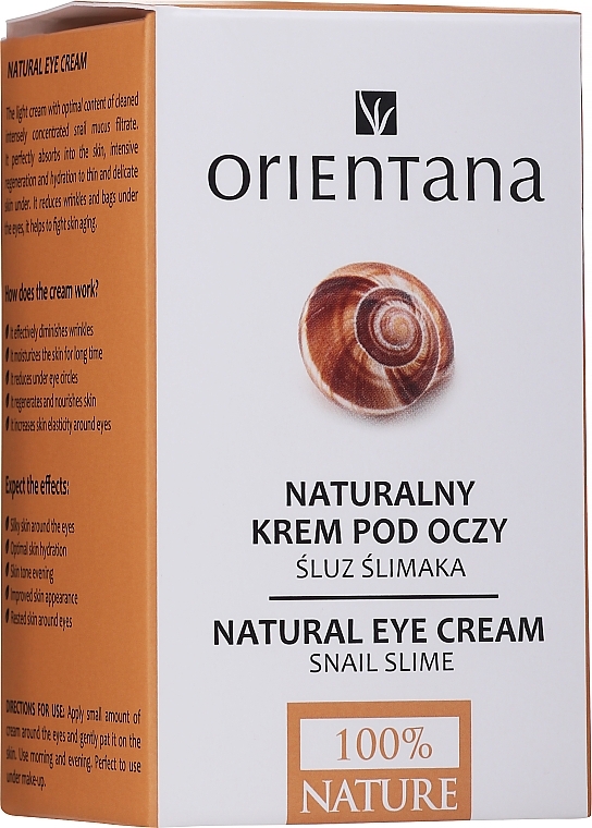 Eye Cream - Orientana Natural Snail Eye Cream — photo N2