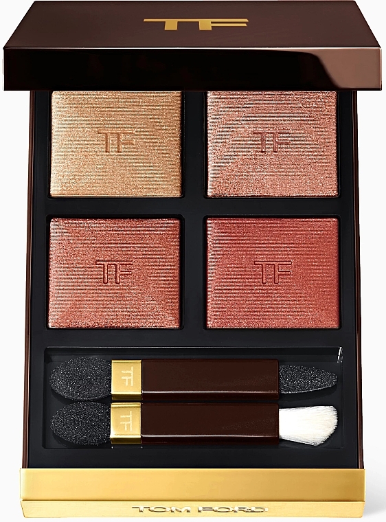 Eyeshadow - Tom Ford Bright Brick Quad Eye Palette, 6g — photo N1