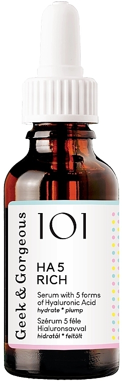 Dry Skin Serum with 5 Types of Hyaluronic Acid - Geek & Gorgeous HA 5 Rich Serum — photo N3