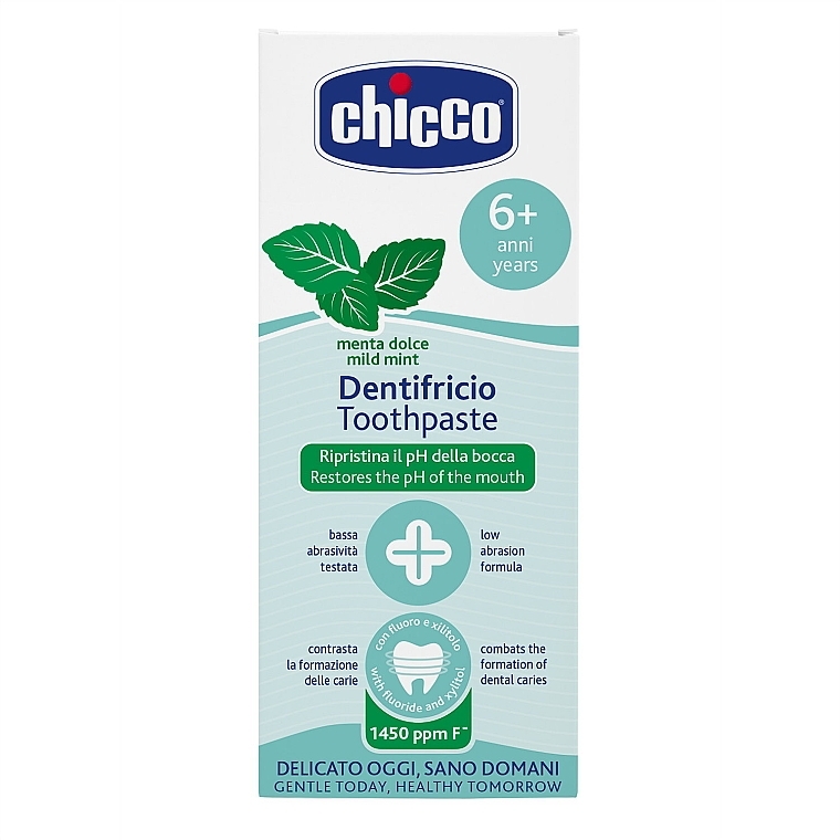 Tender Mint Fluoride Toothpaste, 6+ years - Chicco — photo N4