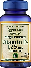 Vitamin D3 Food Supplement - Puritan's Pride Mega-Potency Vitamin D3 5000 IU — photo N1