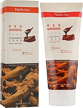 Fragrances, Perfumes, Cosmetics Red Ginseng Foam - Farmstay Red Ginseng Pure Cleansing Foam