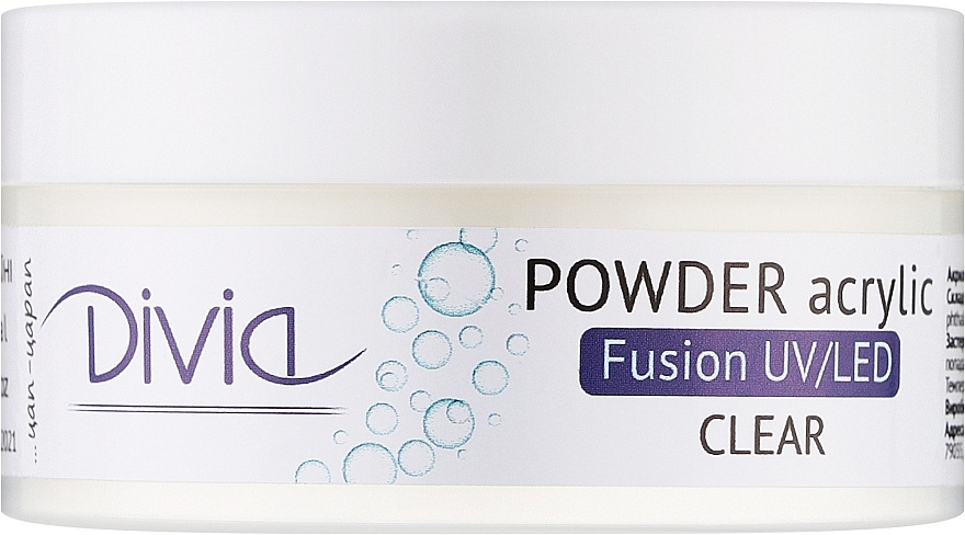 Nail Extension Acrylic Powder, Di1816 - Divia Acrylic Powder Fusion UV/LED — photo N2