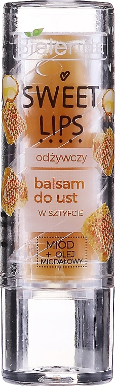 Nourishing Honey & Almond Oil Lip Balm - Bielenda Sweet Lips Nourishing Lip Balm — photo N1