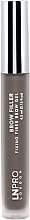 Brow Mascara - LN Pro Brow Filler Fixing Fiber Brow Gel — photo N1