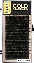 Gold Standard False Lashes C 0.03 (16 rows: 11 mm) - Kodi Professional — photo N1