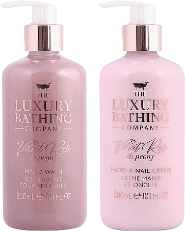 Set - Grace Cole The Luxury Bathing Velvet Rose & Peony Set (h/wash/300ml + h/cr/300ml) — photo N2