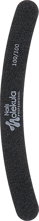 Banana Nail File, black, 100/100 - Nails Molekula — photo N1