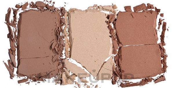 Contour Palette - Wibo 3 3 Steps to Perfect Face Contour Palette — photo Face Dark