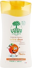 Kids Shampoo & Shower Gel "Peach" - L'Arbre Vert — photo N1