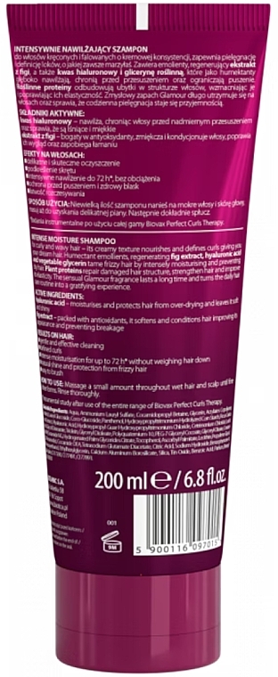 Shampoo for Curly & Wavy Hair - L'biotica Biovax Glamour Perfect Curls Therapy — photo N2