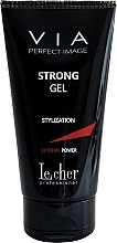 Extra Strong Hold Hair Gel - Lecher Professional Via Perfect Image Strong Gel — photo N2