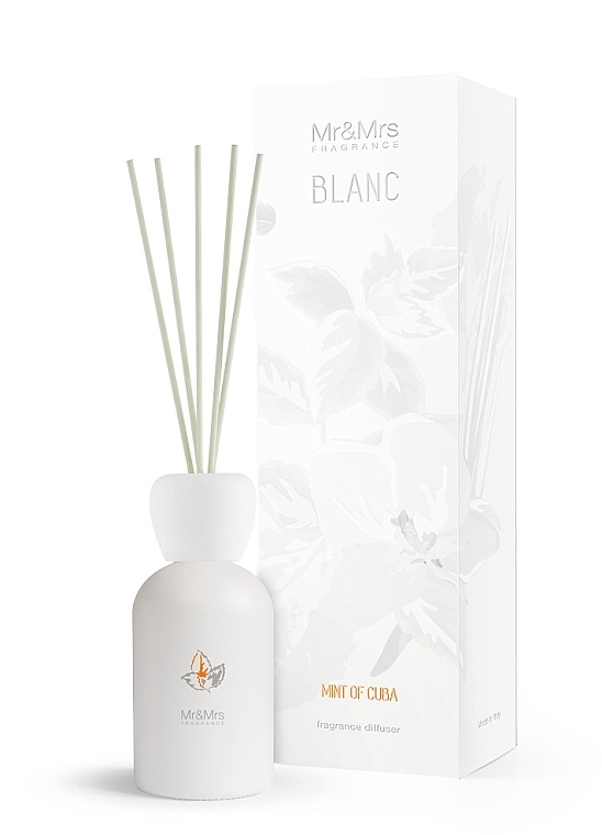 Reed Diffuser "Mint of Cuba" - Mr&Mrs Fragrance Blanc Mint of Cuba — photo N1