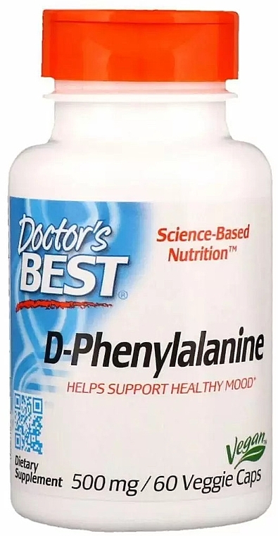 D-Phenylalanine, 500 mg - Doctor's Best D-Phenylalanine — photo N1