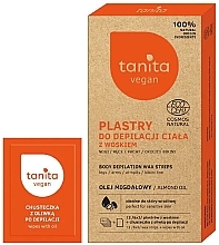 Fragrances, Perfumes, Cosmetics Body Depilation Wax Strips with Almond Oil - Tanita Vegan
