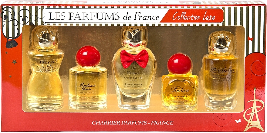 Charrier Parfums Collection Luxe - Set (edp/9.4ml + edp/9.3ml + edp/12ml + edp/8.5ml + edp/9.5ml) — photo N2