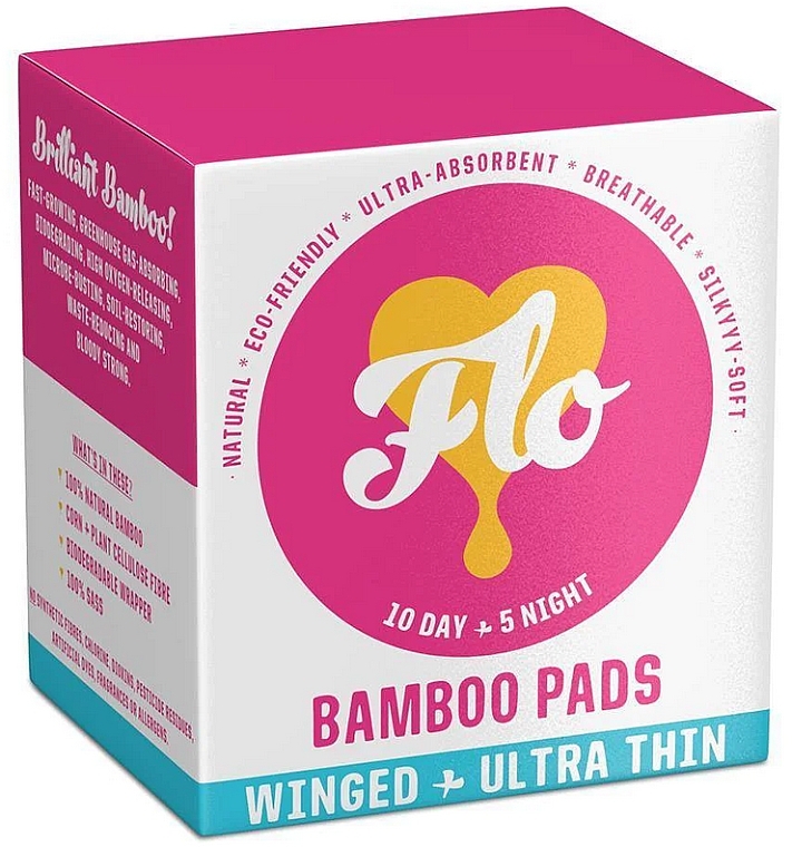 Thin Bamboo Sanitary Pads - Flo Bamboo Pads — photo N1